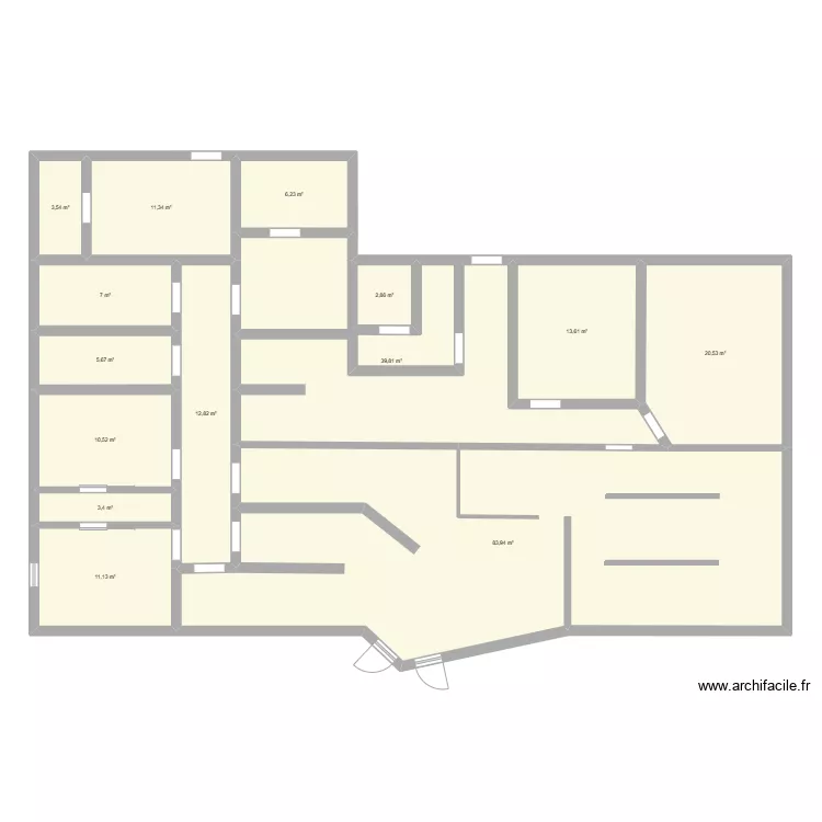 clinique veterinaire. Plan de 