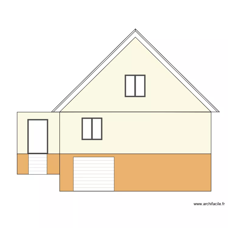 Façade projeté ouest 2. Plan de Façade projeté ouest 2. Plan de