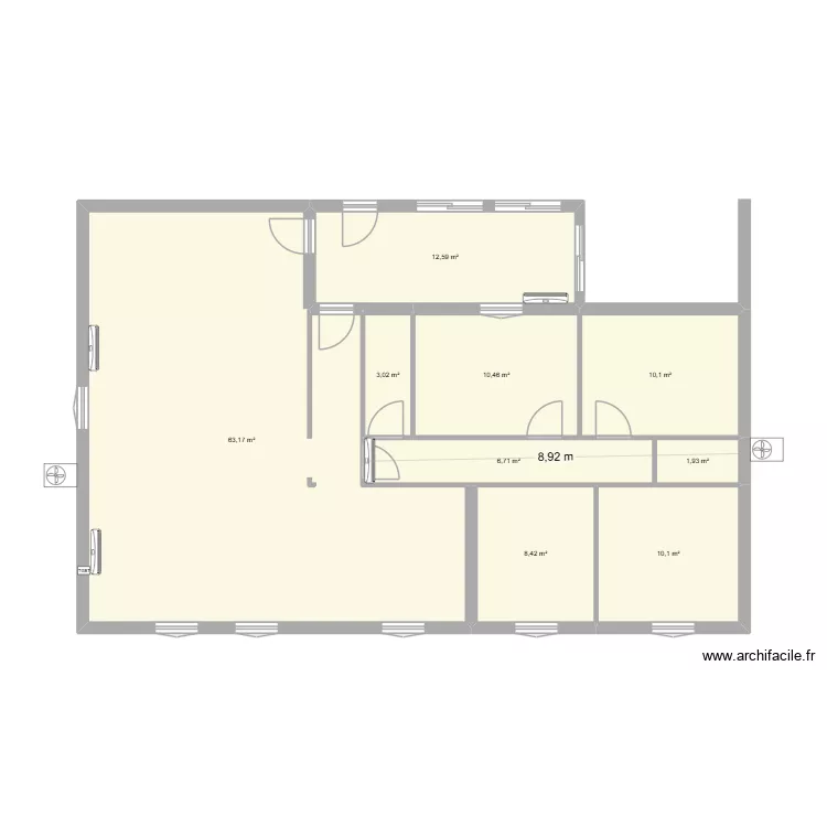 manu et christelle. Plan de 9 Pièces et 127 m²