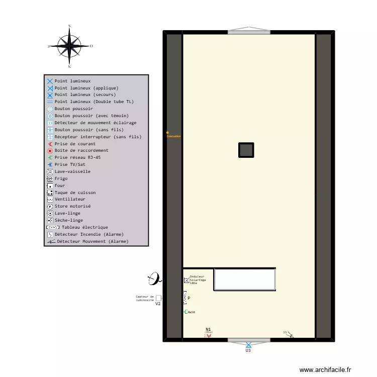 Home (Sch&eacute;ma &eacute;lectrique) v3.10. Plan de 30  et 439 m²