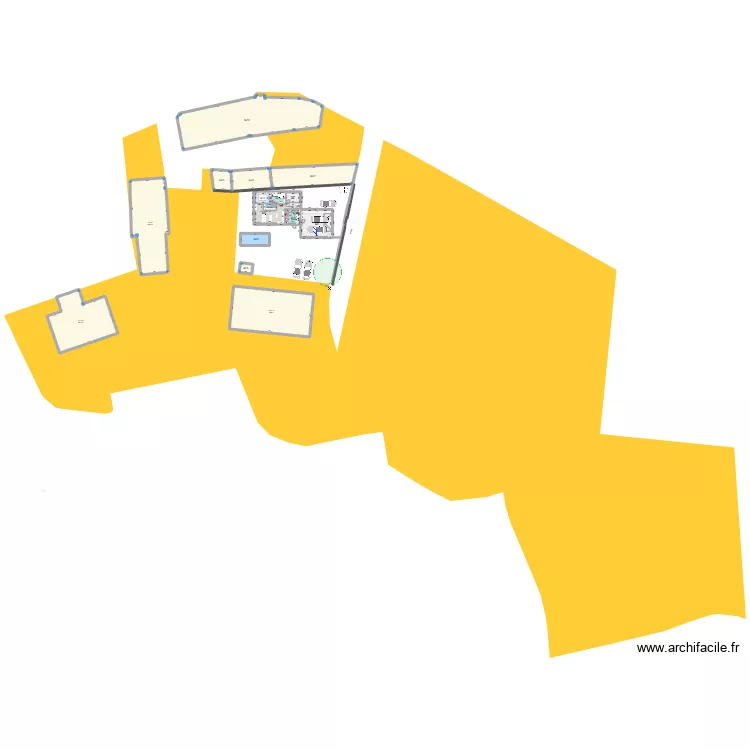 Maison 6 ossature bois 90m2 sym&eacute;trie. Plan de 18  et 1194 m²