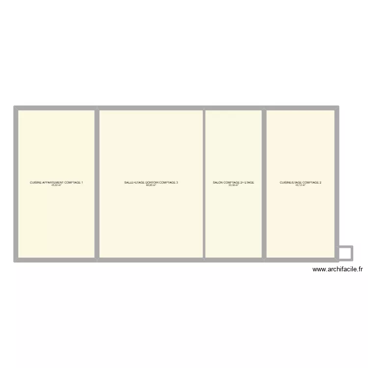 REPATITION ELEC. Plan de 4  et 179 m²