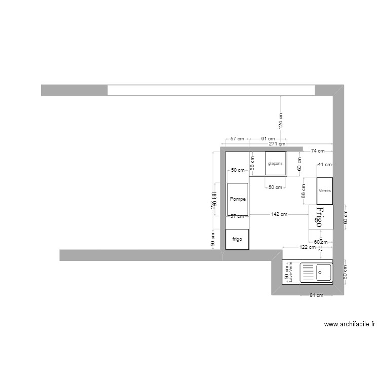 petit bar +1. Plan de 0 pièce et 0 m2