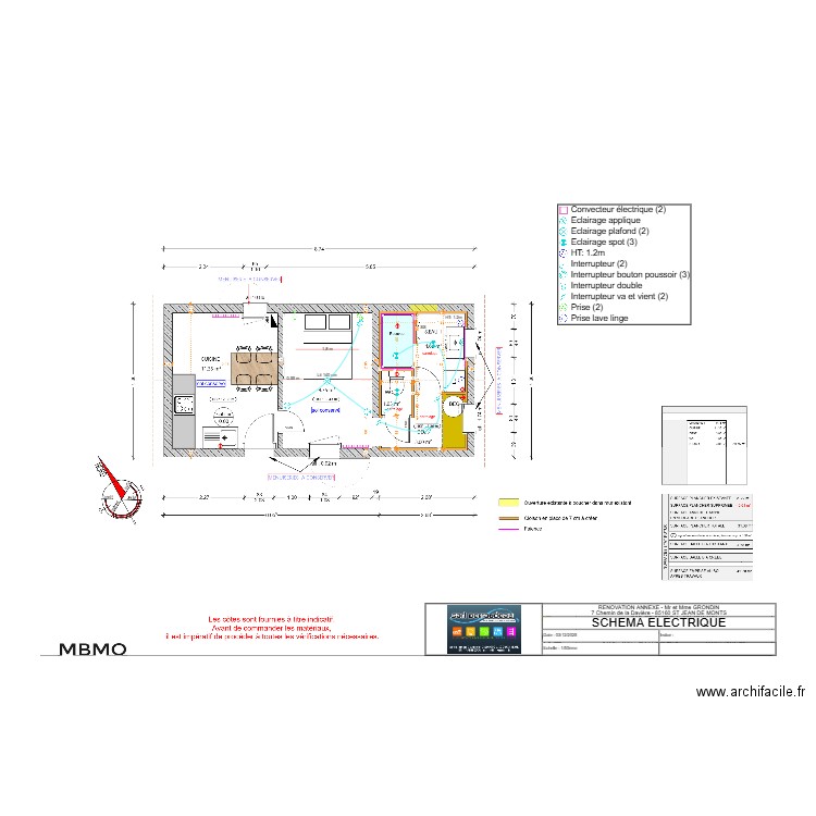 Plan électrique GRONDIN - ANNEXE. Plan de 0 pièce et 0 m2