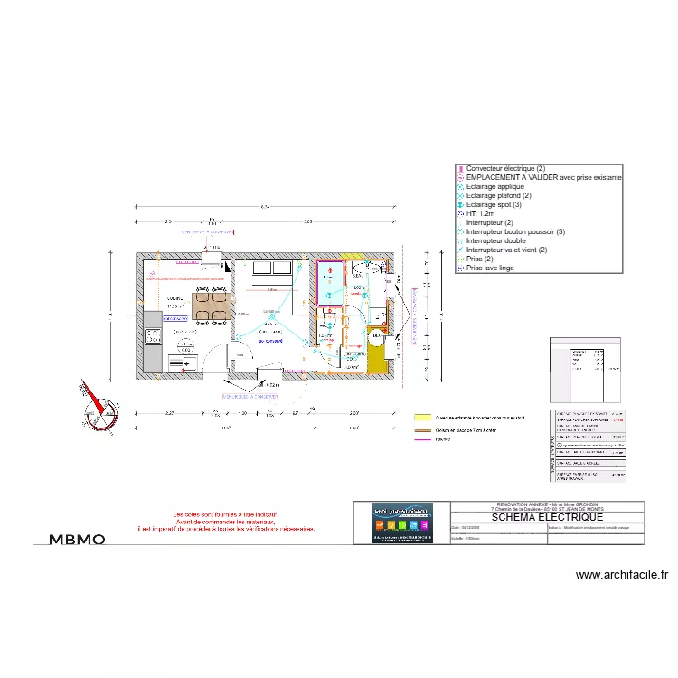 Plan électrique GRONDIN - ANNEXE - indice A - 25-12-04. Plan de Plan électrique GRONDIN - ANNEXE - indice A - 25-12-04. Plan de