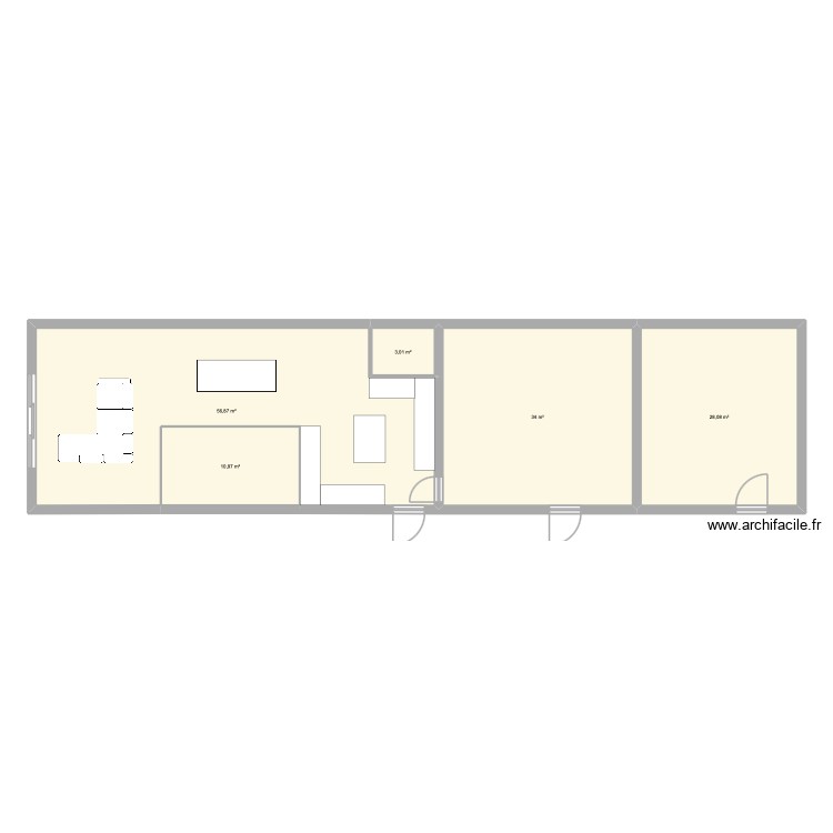 Morini&egrave;re 2026. Plan de 0 pièce et 0 m2