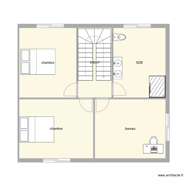 eliot plonevez. Plan de 5  et 55 m²