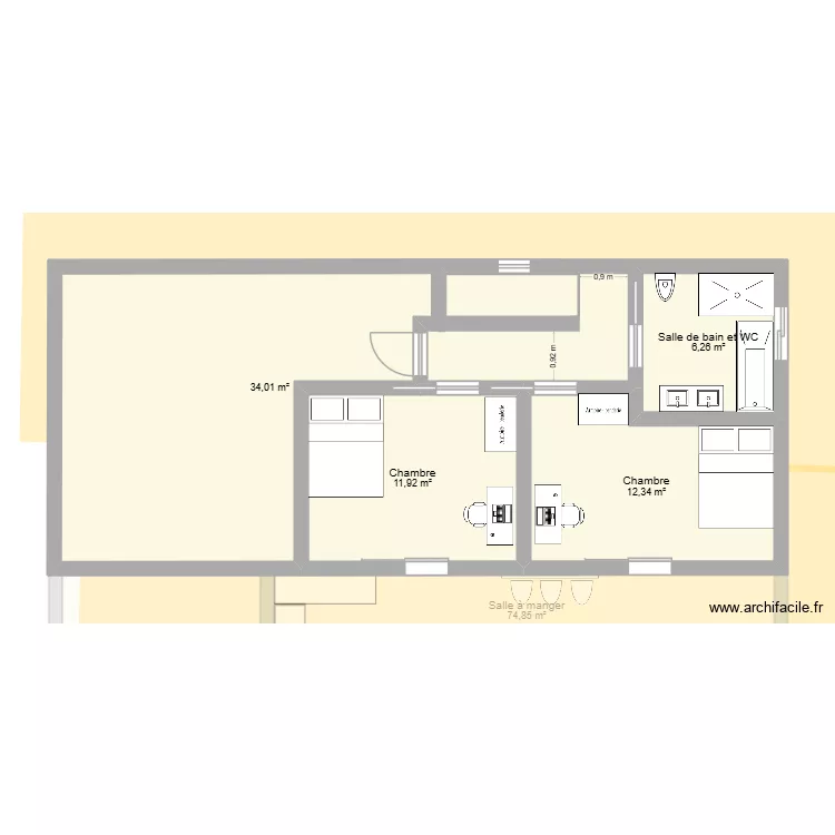 MAISON V2 VIGNON TIGNIEU. Plan de 12  et 219 m²