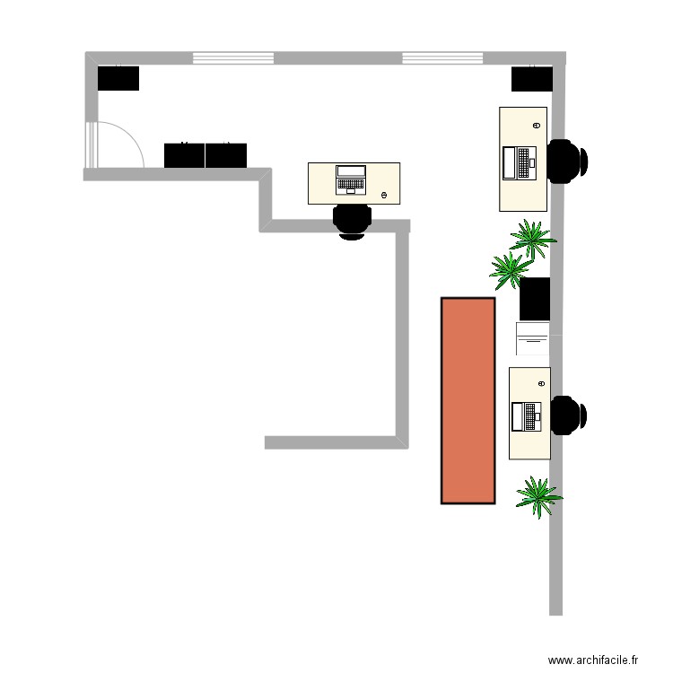 Bureau Blandine/Sylvie. Plan de 0 pièce et 0 m2
