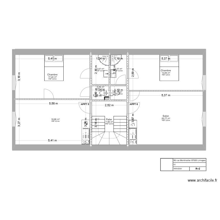 Montmailler. Plan de 39 pièces et 423 m2