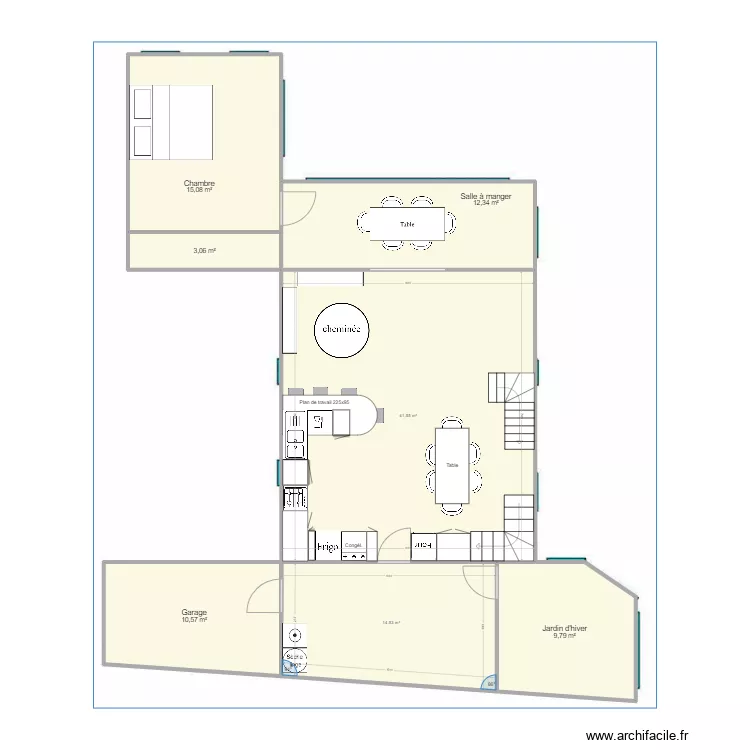 KIM - Plan g&eacute;n&eacute;ral 1 - rdc am&eacute;nag&eacute; V2. Plan de 