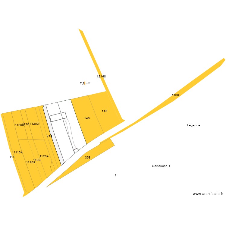 plan cadastre 1. Plan de 0 pièce et 0 m2