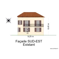 Escourche Fa&ccedil;ade SUD-EST existant