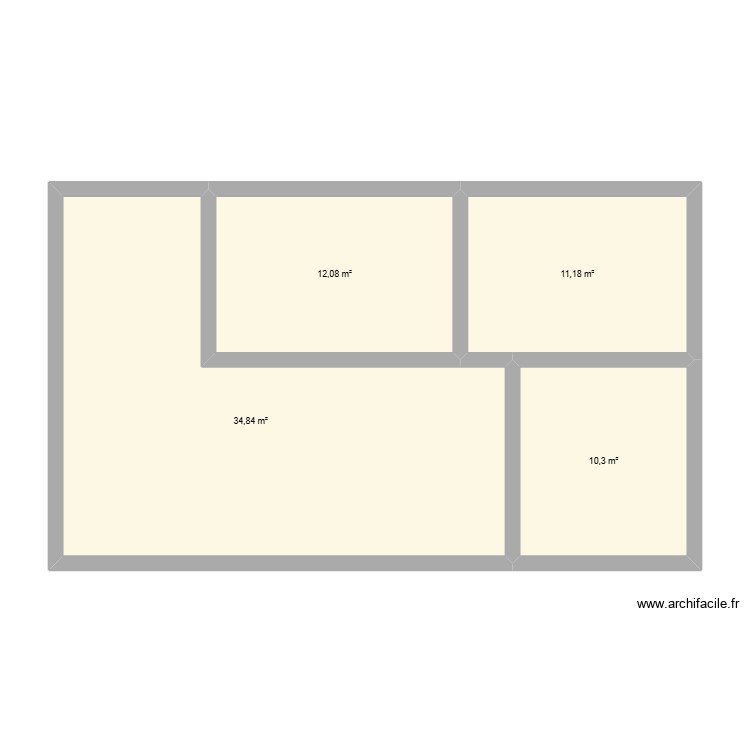 Plan T4. Plan de 0 pièce et 0 m2 Plan T4. Plan de 0 pièce et 0 m2