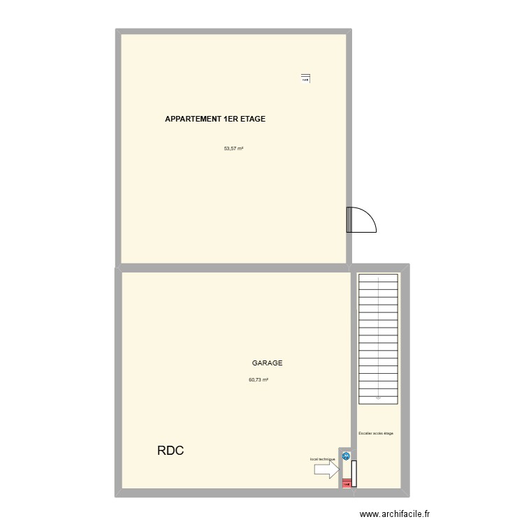 plan masse prima RDC. Plan de 0 pièce et 0 m2