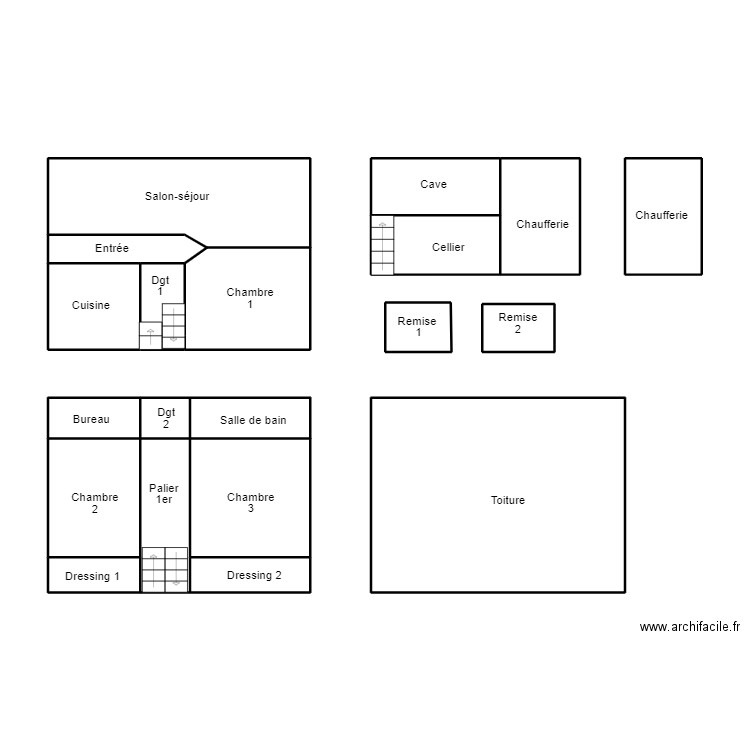 PLOUHINEC CLAQUIN. Plan de 20 pièces et 82 m2