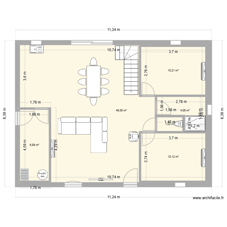 nouveau projet. Plan de 0 pièce et 0 m2