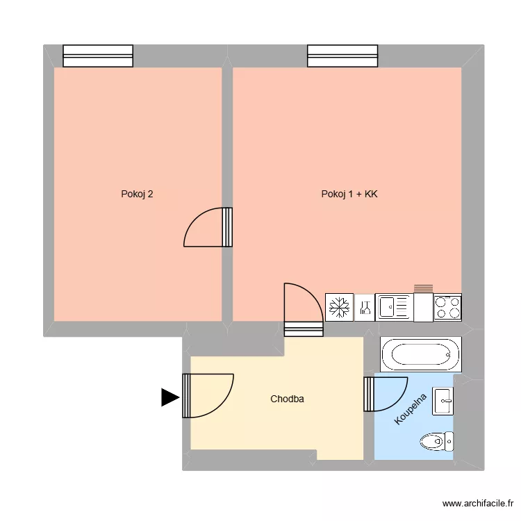 Veleslav&iacute;nova 1592, byt 9. Plan de 12  et 178 m²