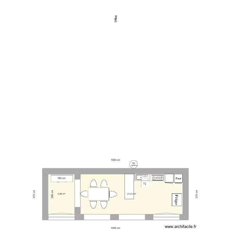 Am&eacute;nagement nouvelle cuisine piscine - 1er juillet 25. Plan de 