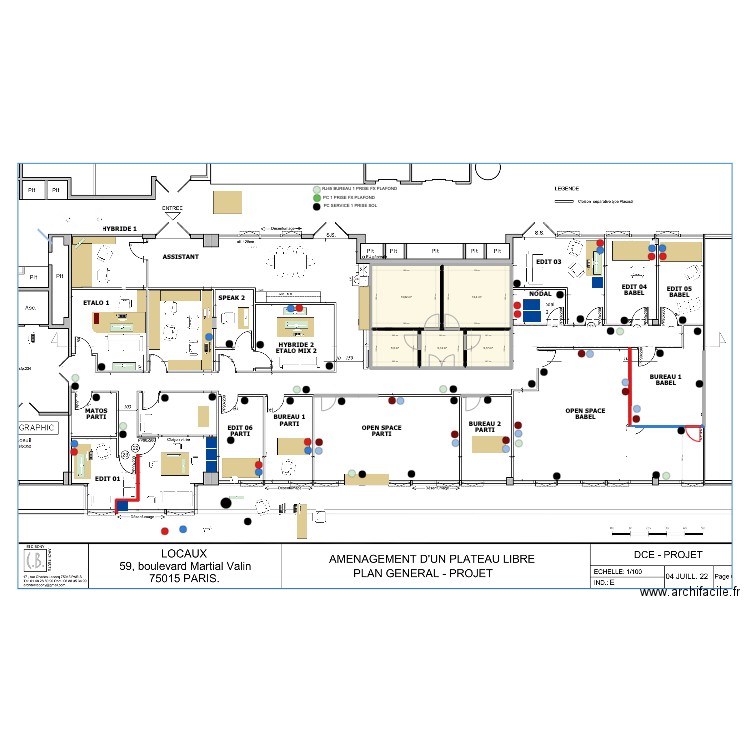 VALIN V27 CLOUNGE 4. Plan de 5 pièces et 43 m2