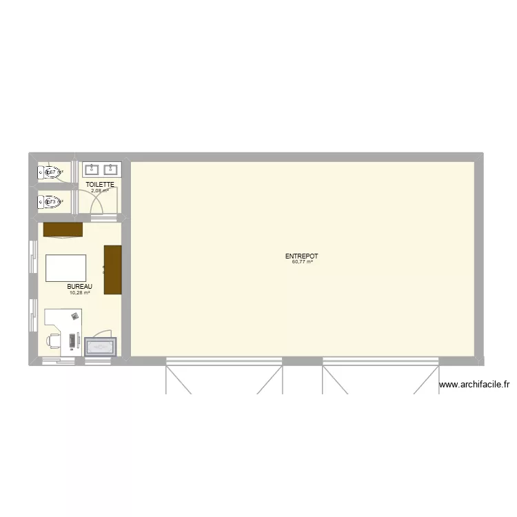 DEPOT. Plan de 5 et 75 m² DEPOT. Plan de 5 et 75 m²