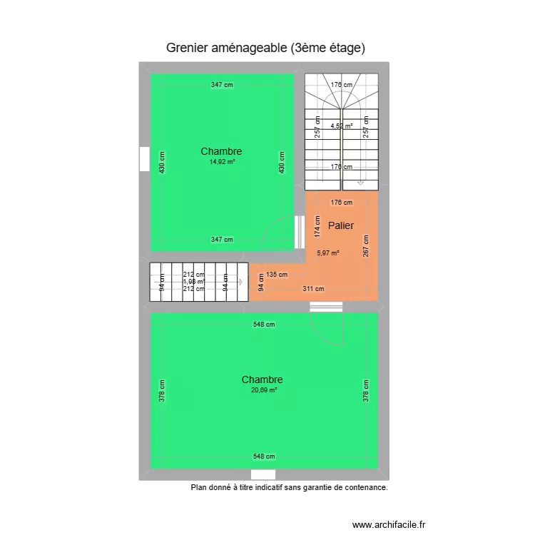3e étage. Plan de 3e étage. Plan de