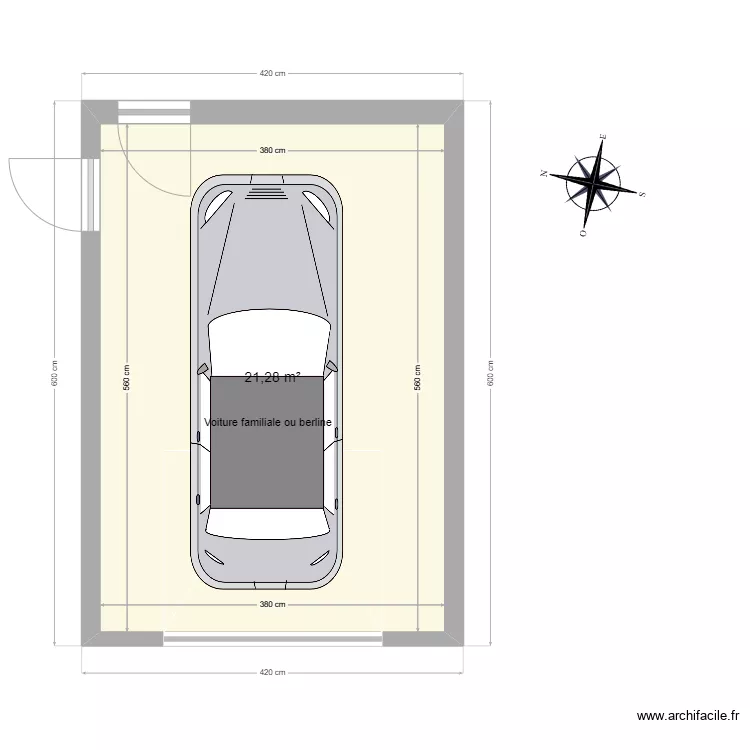 Garage. Plan de 