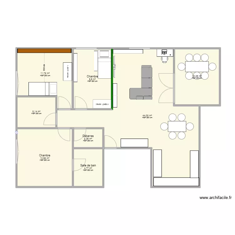 Clos Perroud 59 / Siiriez. Plan de 