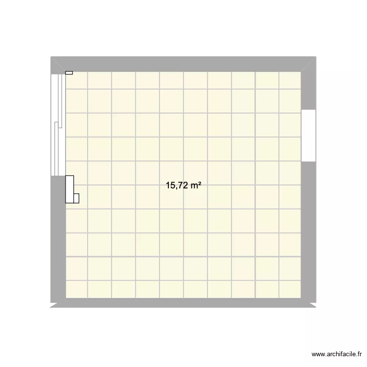 Cuisine. Plan de 1 et 16 m² Cuisine. Plan de 1 et 16 m²