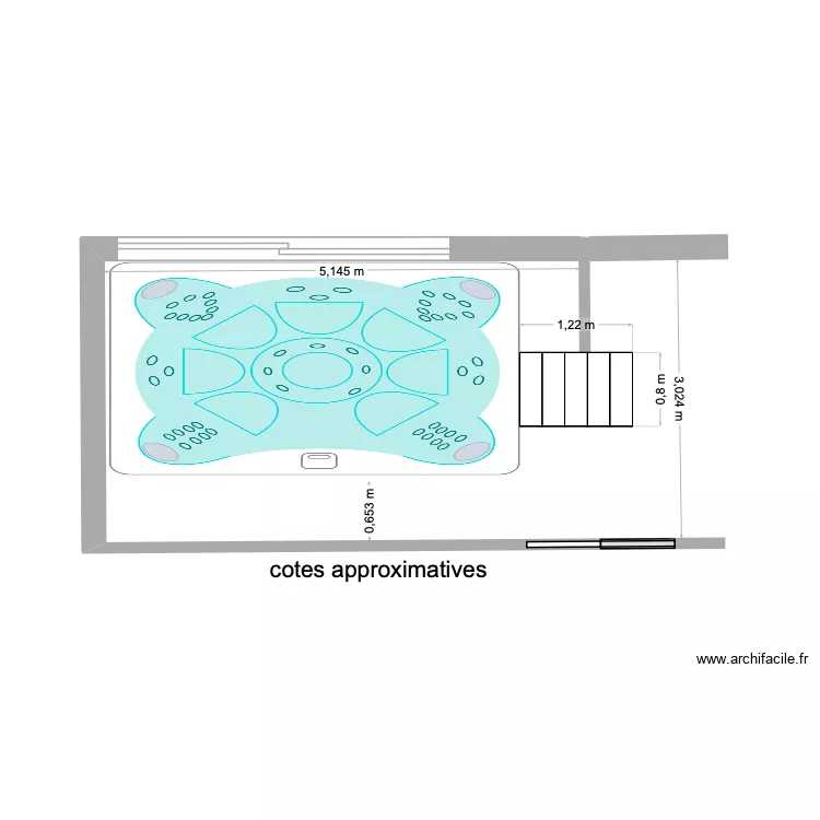Spa  Benatier. Plan de 