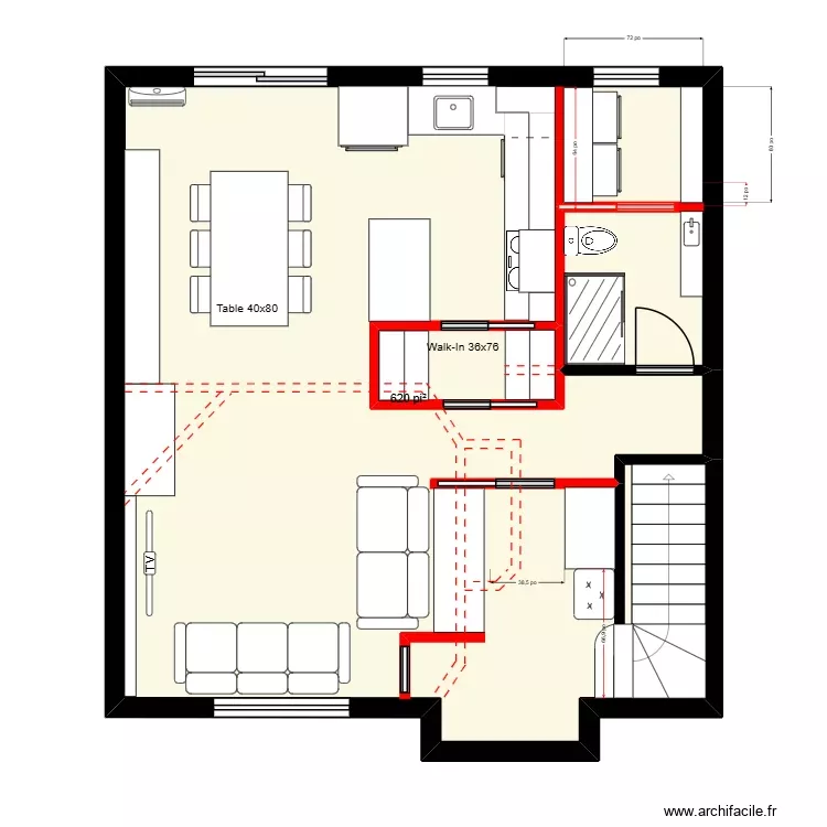 joelle rdch 6. Plan de 2 Pièces et 60 m² joelle rdch 6. Plan de 2 Pièces et 60 m²
