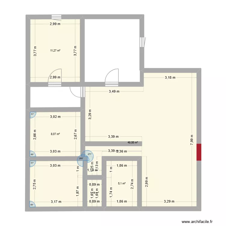 LA MEDE. Plan de 5  et 75 m²