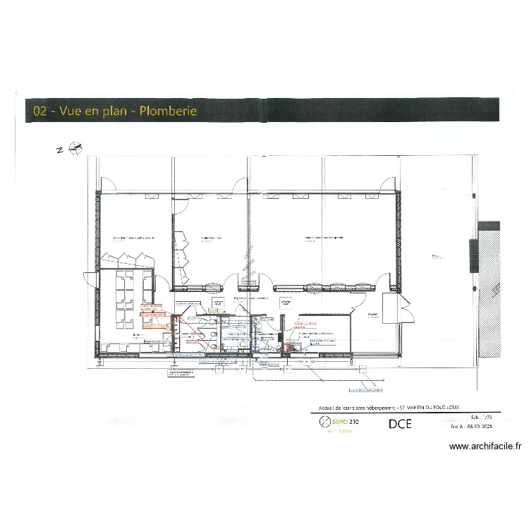 saint martin du fouiloux. Plan de 