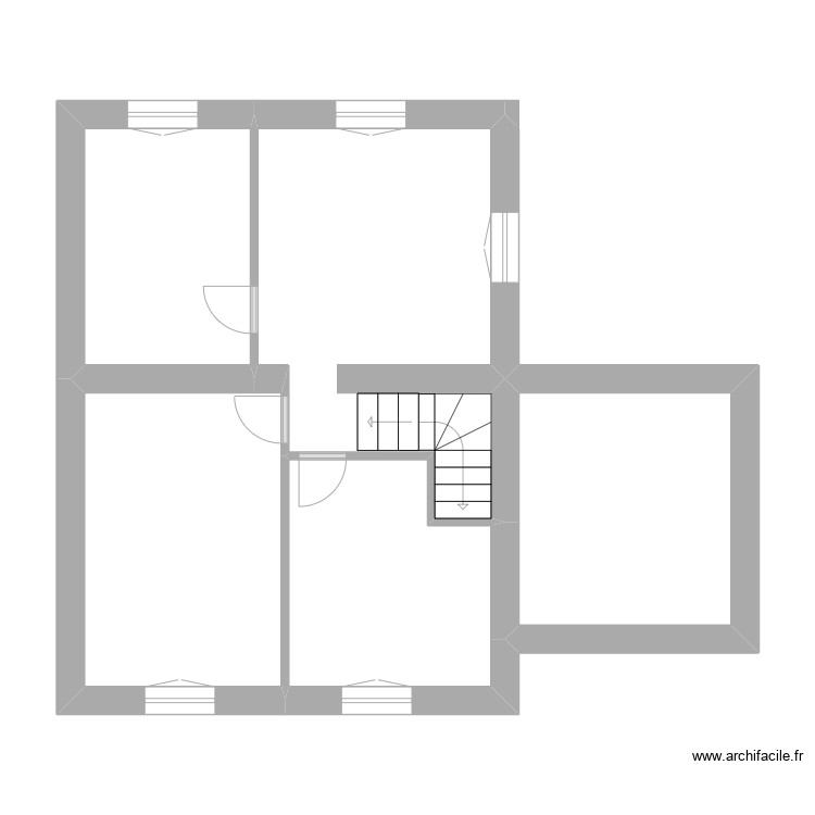 R+1. Plan de 0 pièce et 0 m2