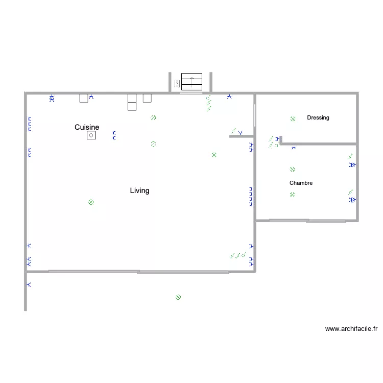 Prizzon Rez nouveau. Plan de 1 et 19 m² Prizzon Rez nouveau. Plan de 1 et 19 m²