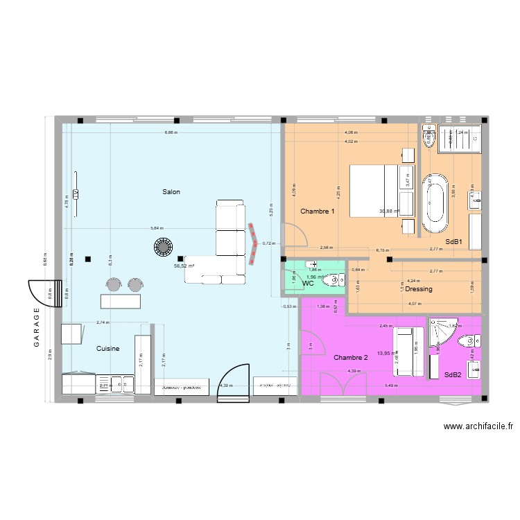 GAMBAIS_09. Plan de 4 pièces et 103 m2