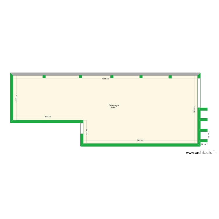 Niang - D&eacute;pendance. Plan de 0 pièce et 0 m2