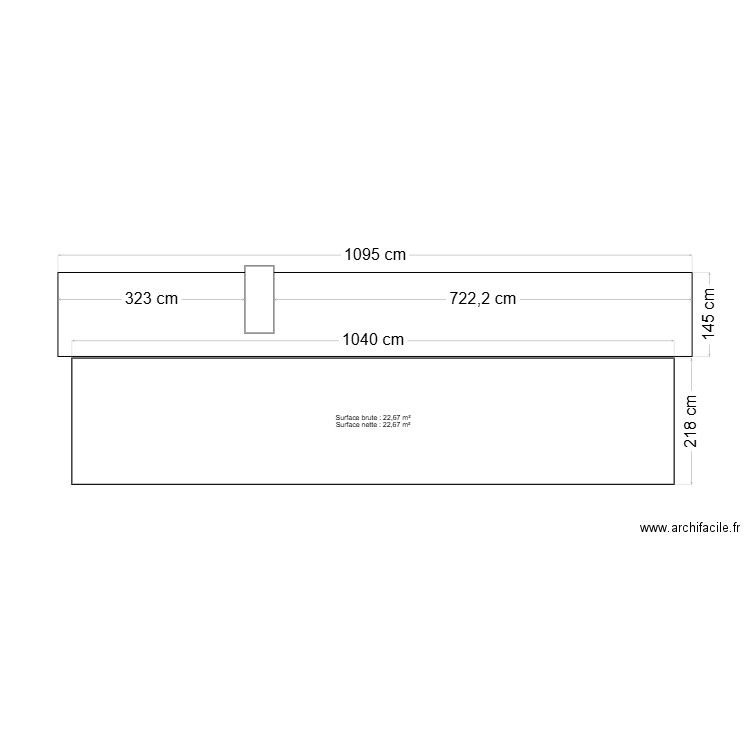 facade ouest avant et apres . Plan de 0 pièce et 0 m2
