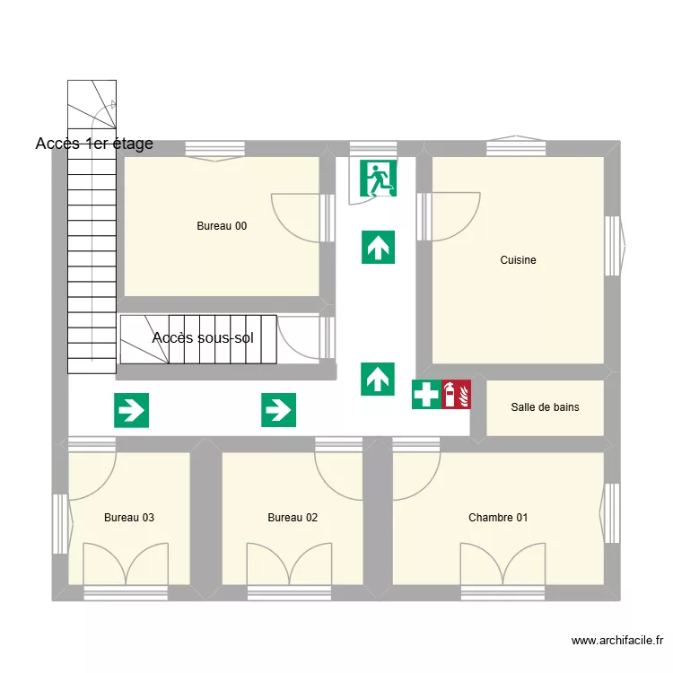 Plan. Plan de 6  et 36 m²