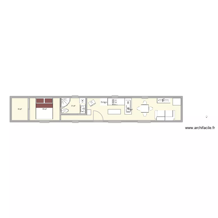 Trailer van. Plan de Trailer van. Plan de