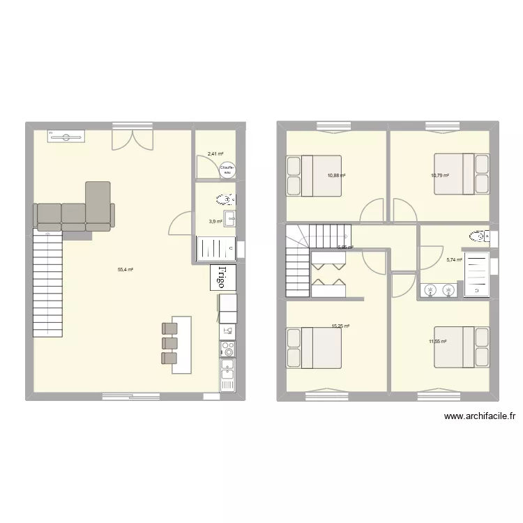 toulouges. Plan de 9 Pièces et 122 m²