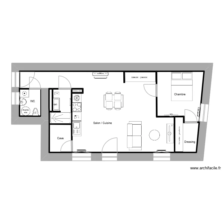 RDC LE VERSOUD. Plan de 8  et 78 m²