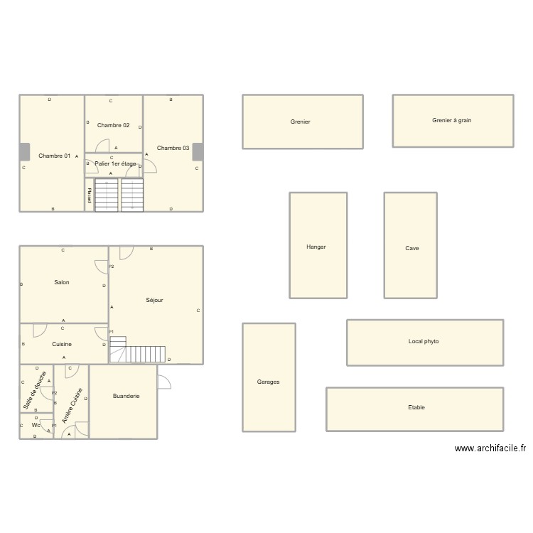 761300299. Plan de 22 pièces et 254 m2