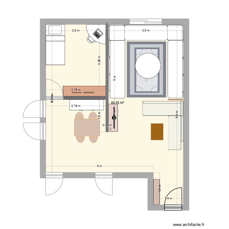 mod 3. Plan de 0 pièce et 0 m2 mod 3. Plan de 0 pièce et 0 m2