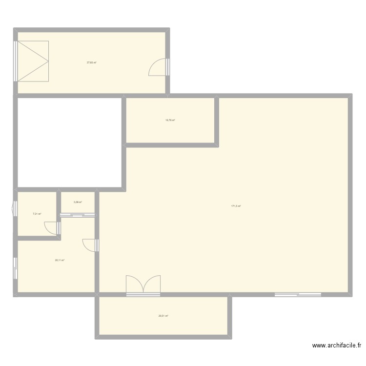 Djerba 123. Plan de 7 pièces et 277 m2