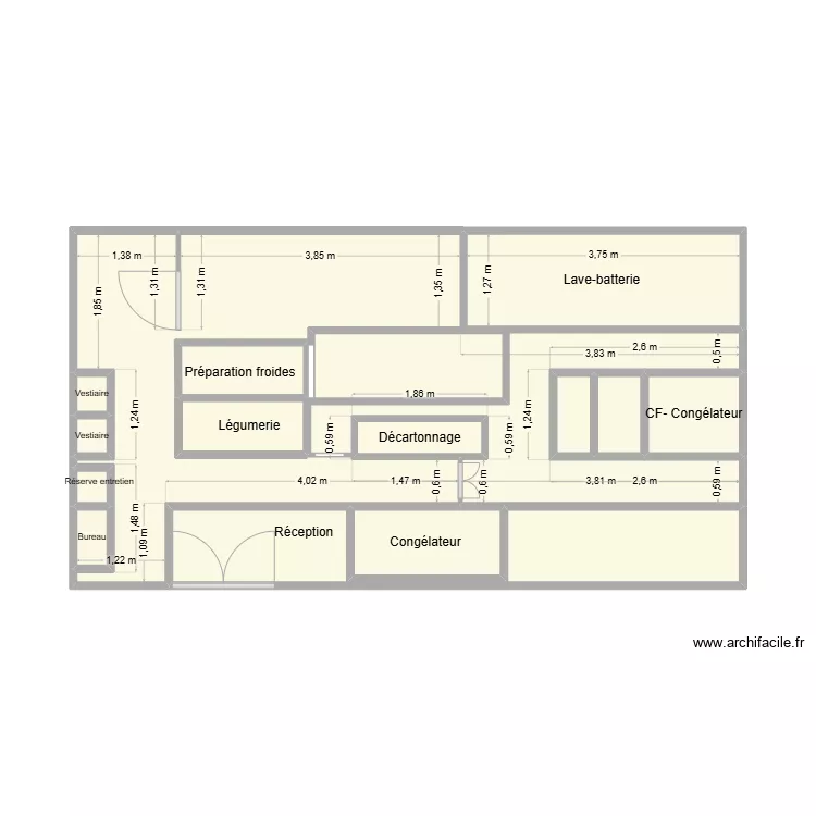 CUISINE ROY D'ESPAGNE. Plan de 