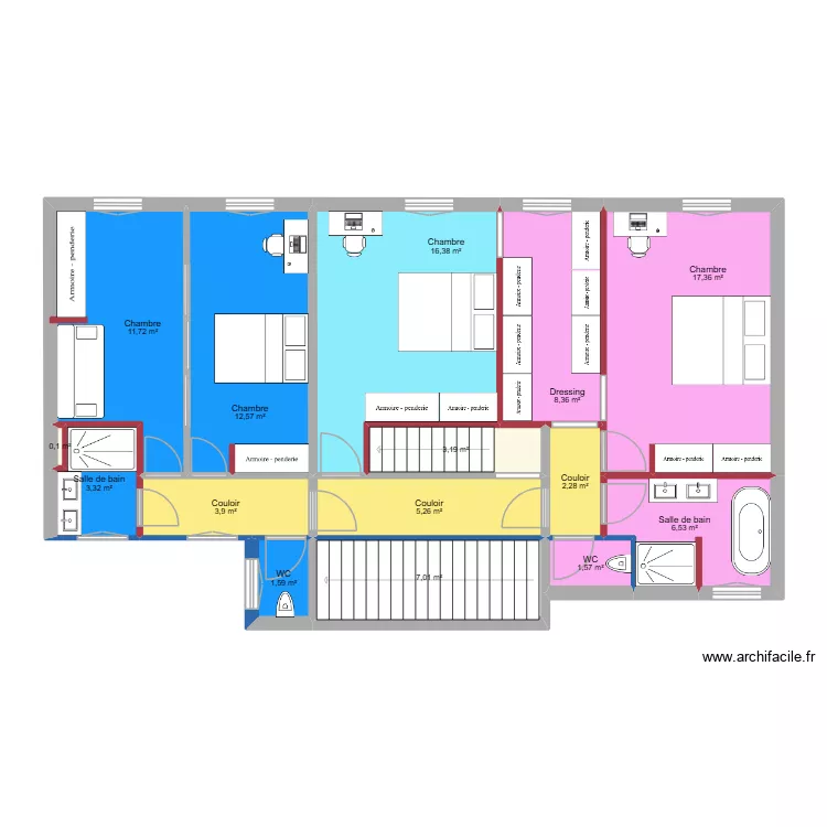 PAUL BERT R+1 PRO 230326. Plan de 15  et 101 m²