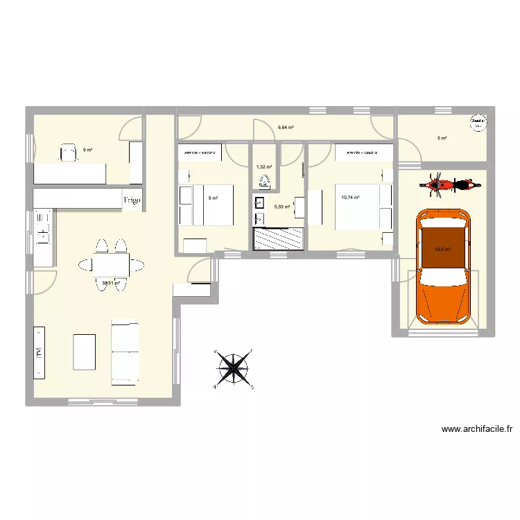 terrain Ennezat 2. Plan de 9  et 102 m²