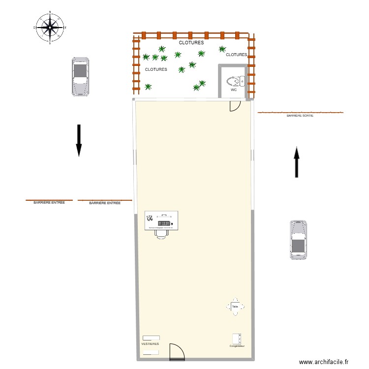 algeco merad. Plan de 1 pièce et 311 m2