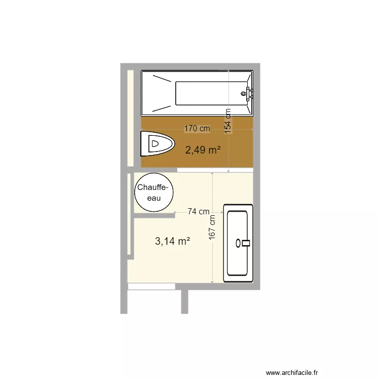 LUNZENFICHTER. Plan de 